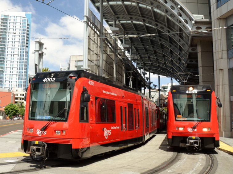 Streetcar in San Diego, California