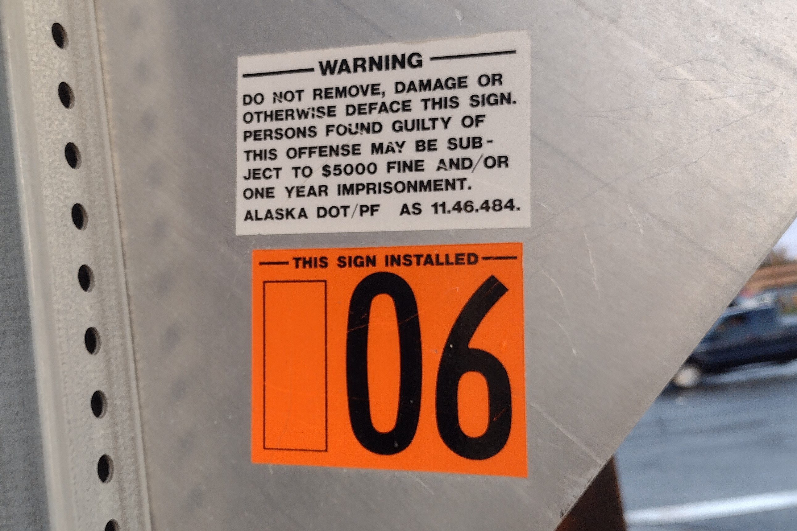 Red sticker