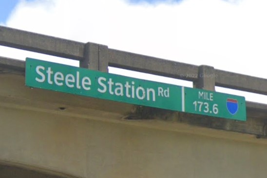 AL overpass sign