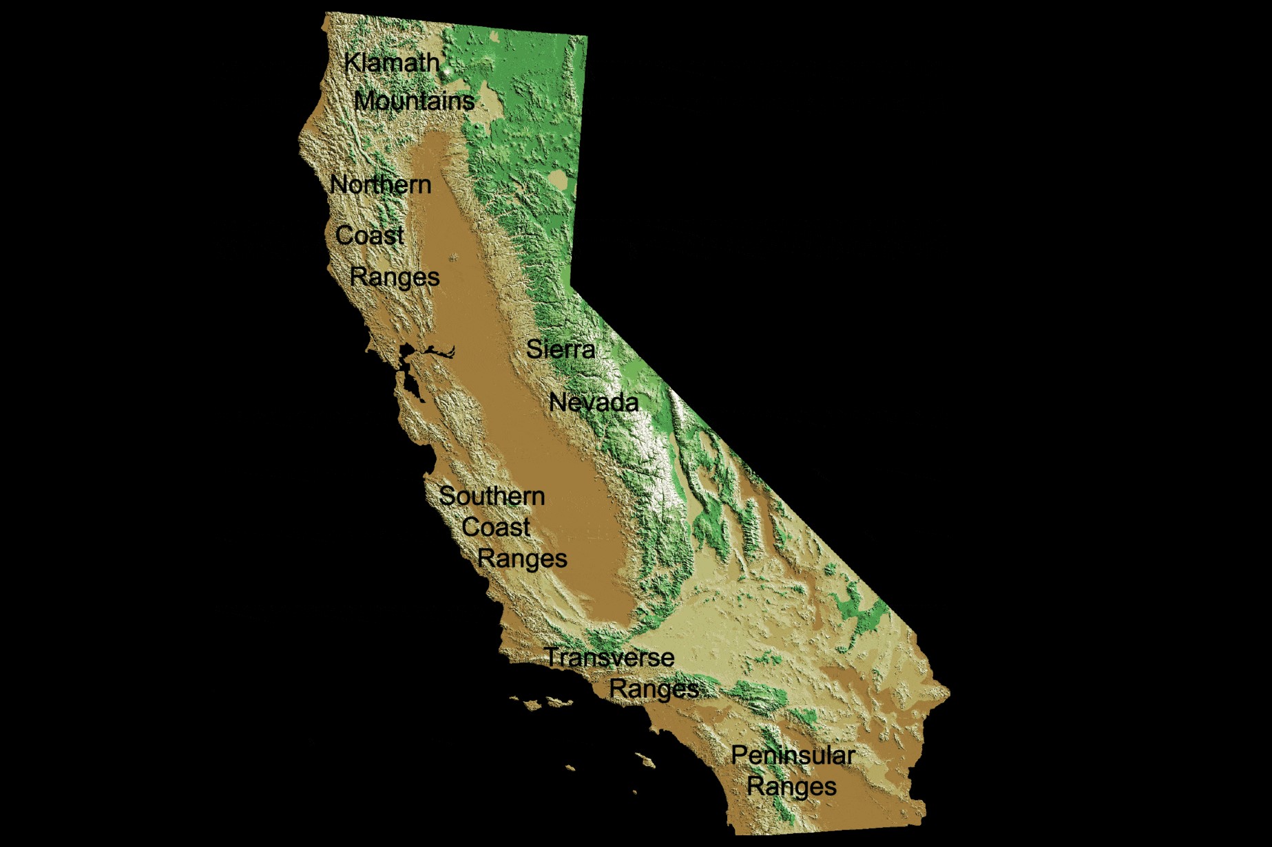 Topographical map