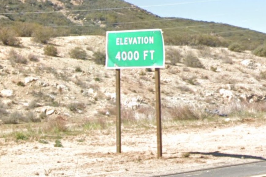 Elevation sign