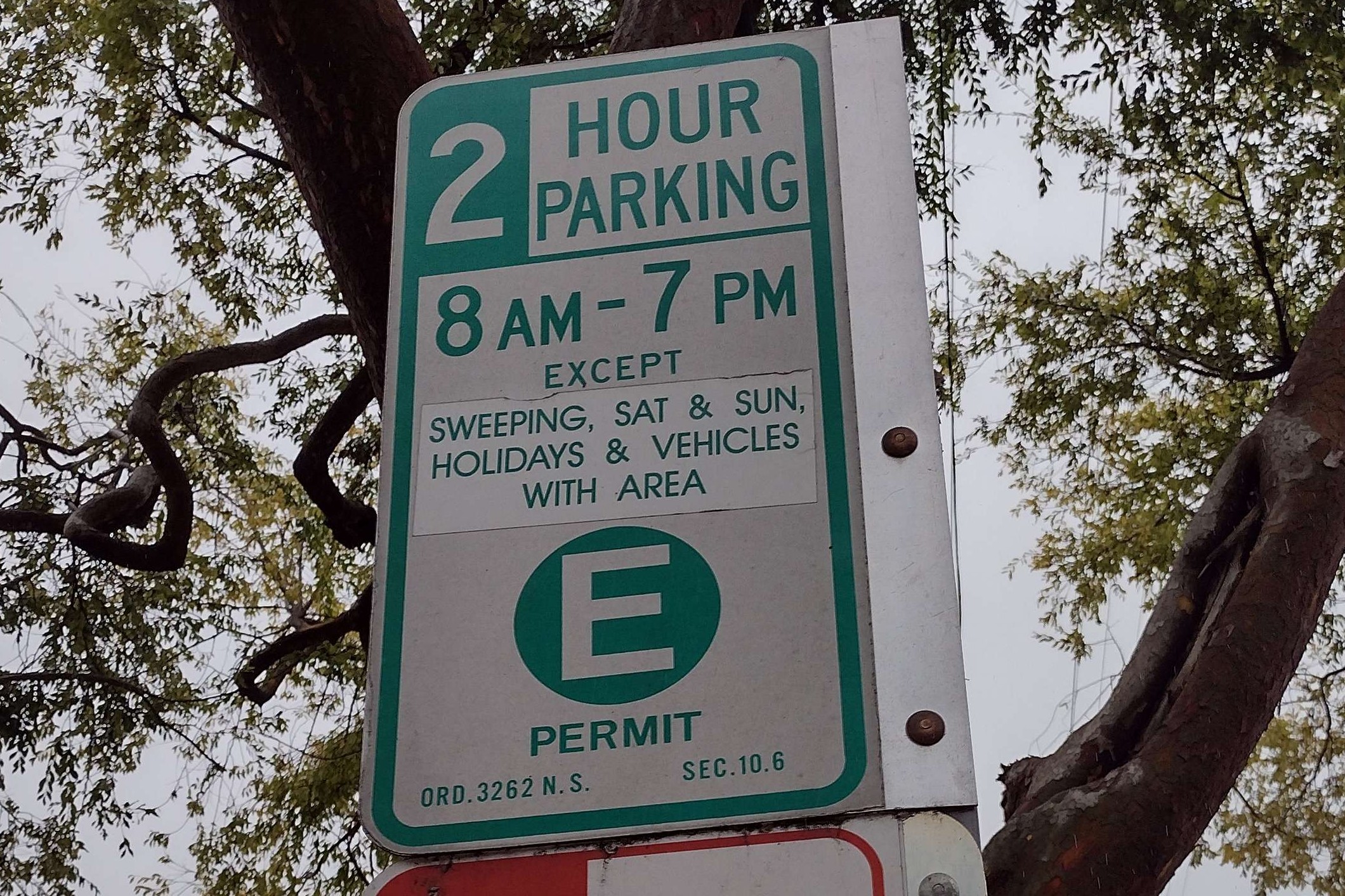 Parking sign 