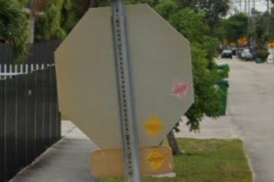 Miami diamond stickers