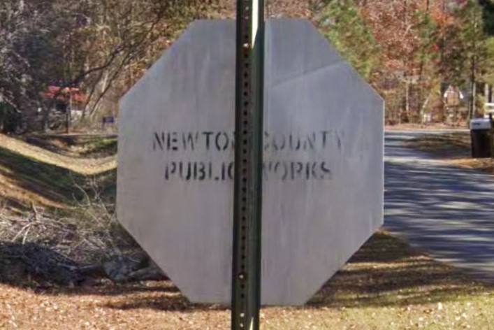 Newton County stenciling