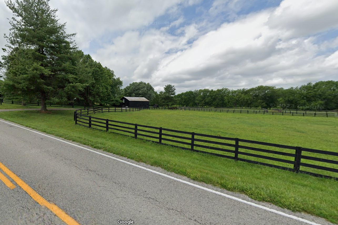 4-row black fence