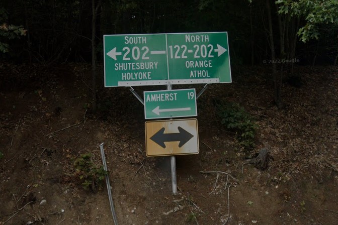 Highway marked without symbol