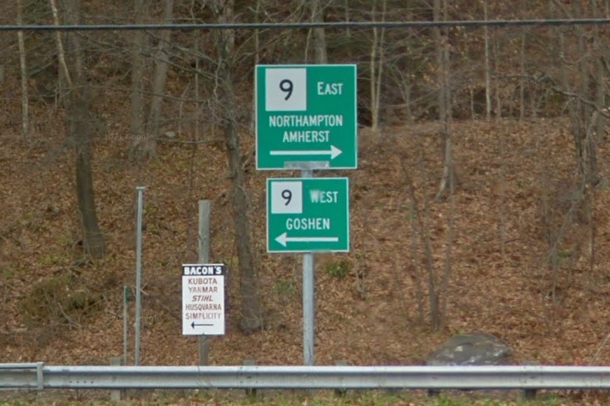 T-intersection relatively unmarked