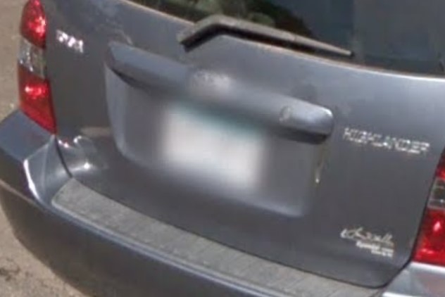 Standard license plate