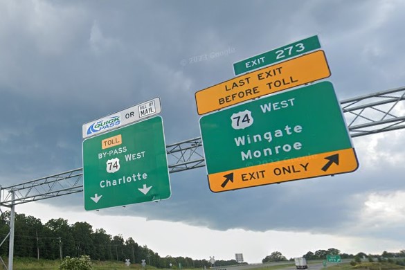 Quick Pass sign