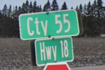 ND county road marker