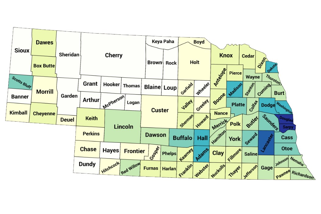 Population density map