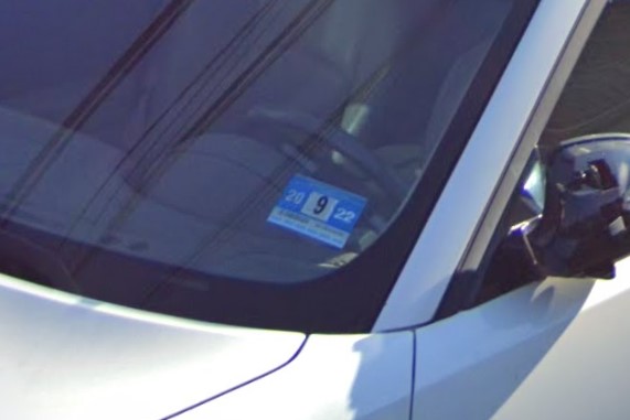 NJ Registration sticker