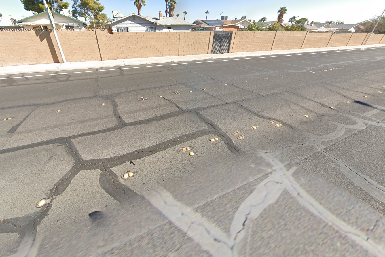 Botts' dots in Las Vegas