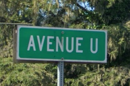 Standard street sign