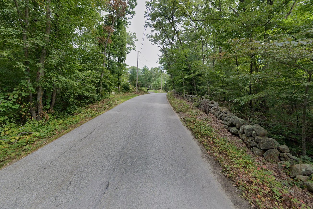 Typical forests and rock wall