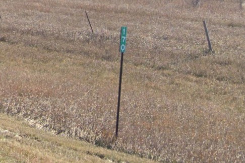 SD standard mile marker