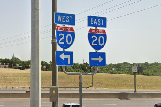 Rounded 2-prong fork sign post