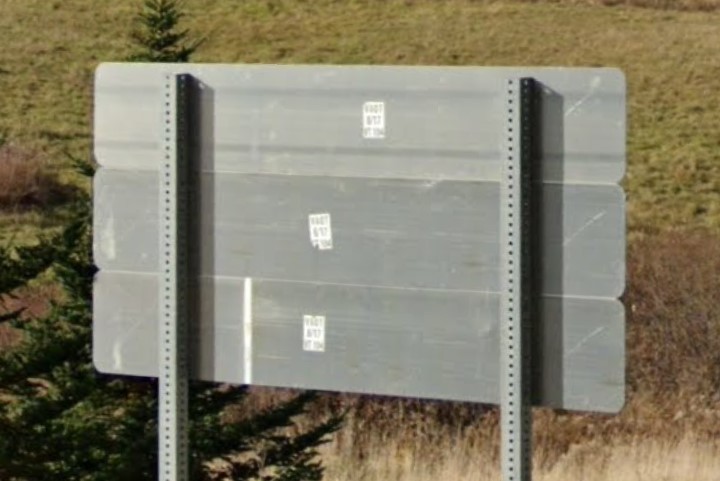 White sign stickers