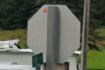 WisDOT triangle sticker